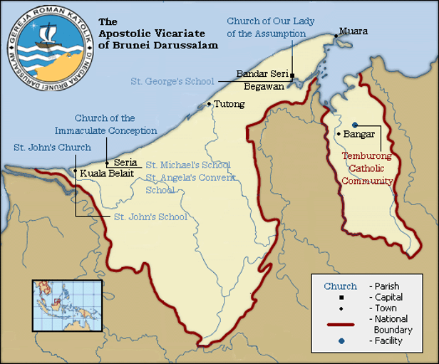 Map of Brunei