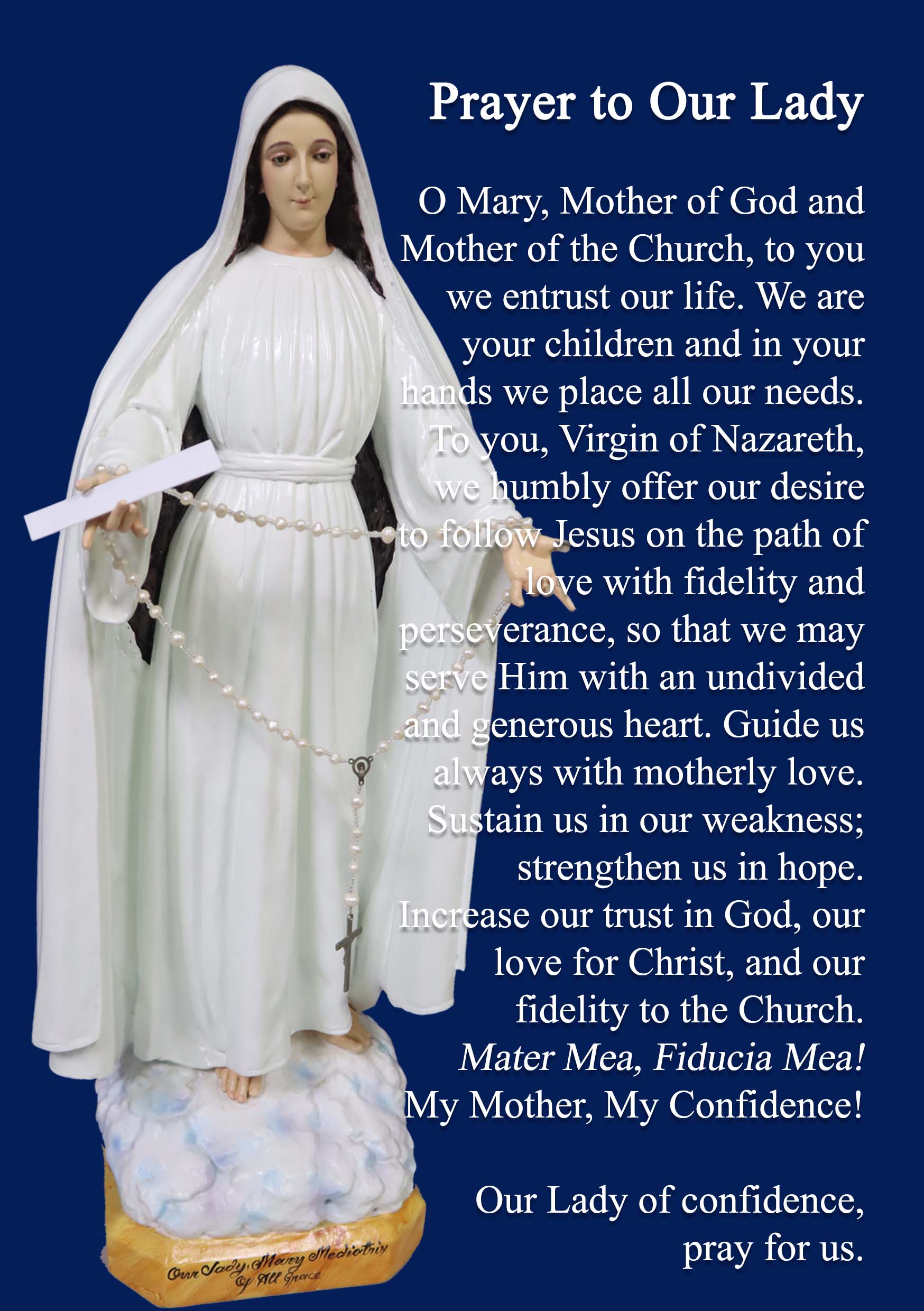 Mary bringing petitions